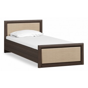 Кровать-односпальная Коен LOZ 90x200 древесина коричневая темная венге 2060x950x760(BRW_70003509)