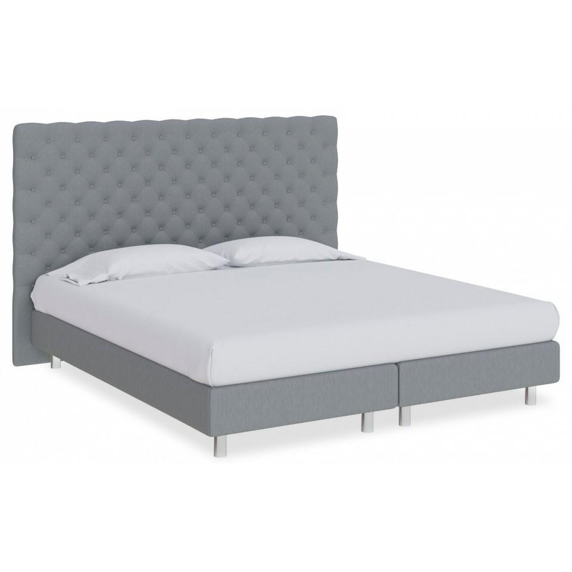 Кровать двуспальная Paris Boxspring Lift  ORM_160-200-ParisBoxspringLift-SavanaGrey