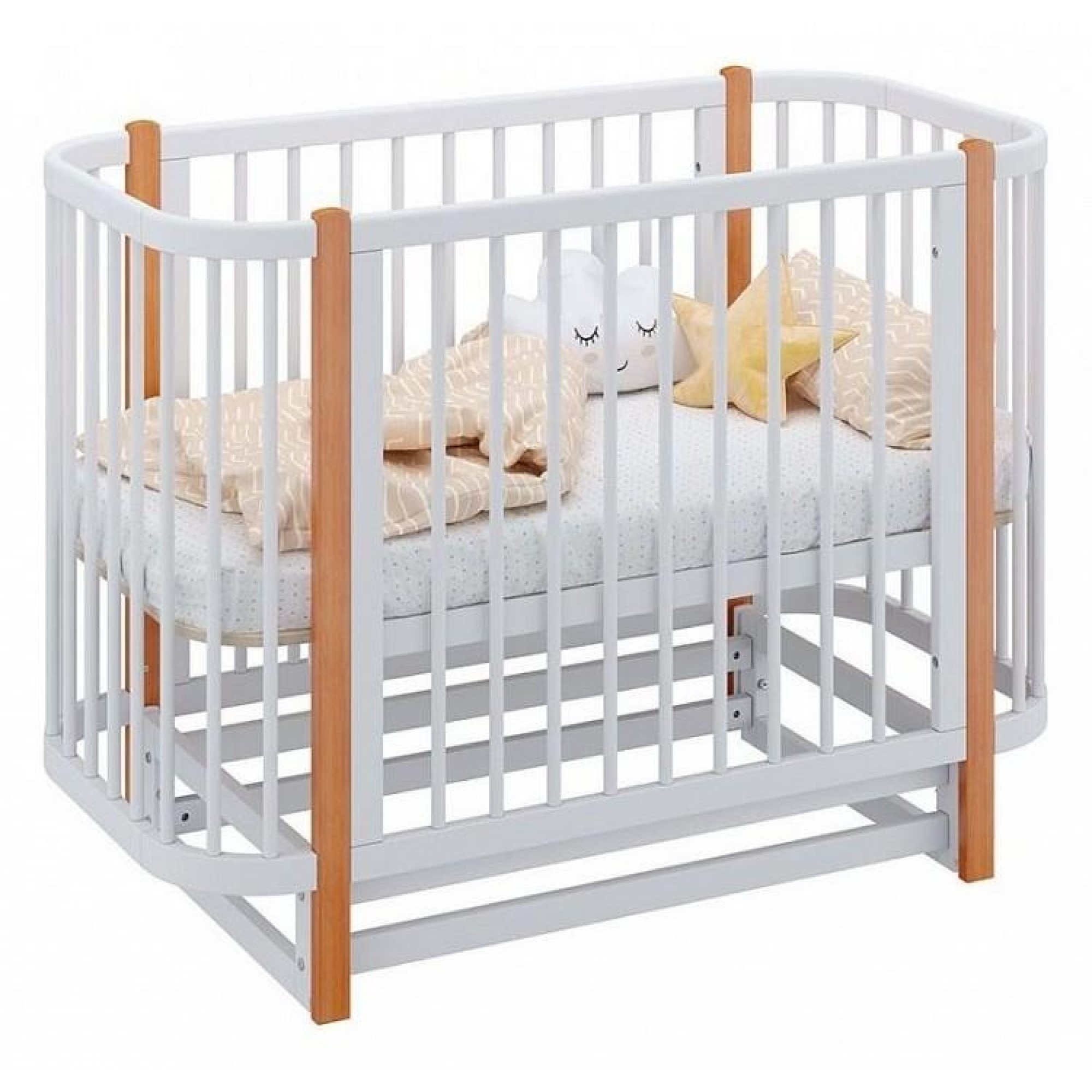 Кроватка Polini kids Simple 350 белый 1248х650х900(TPL_0003126-11)