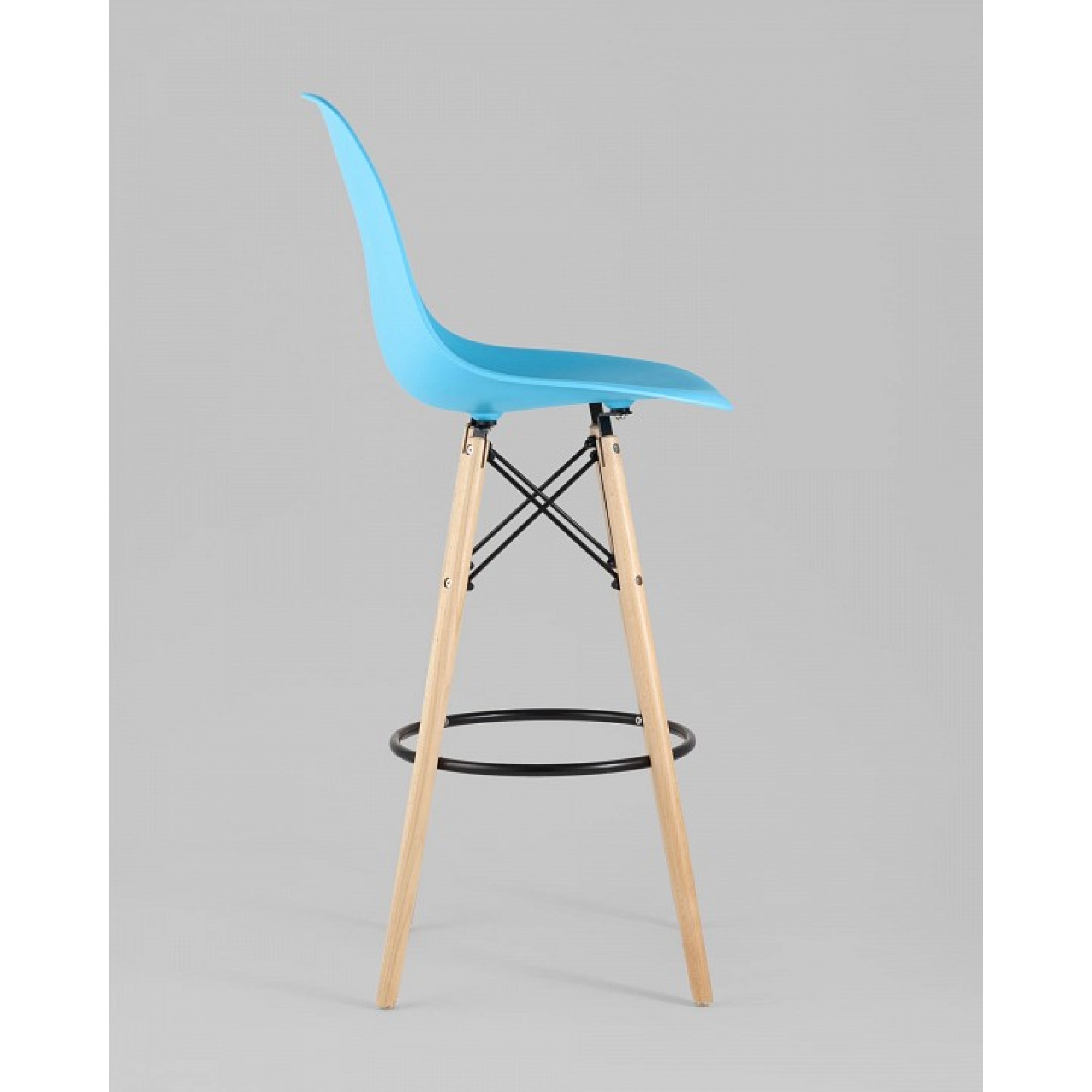 Стул барный Eames    SGR_8056H_BLUE_90072_SEAT_DUAL