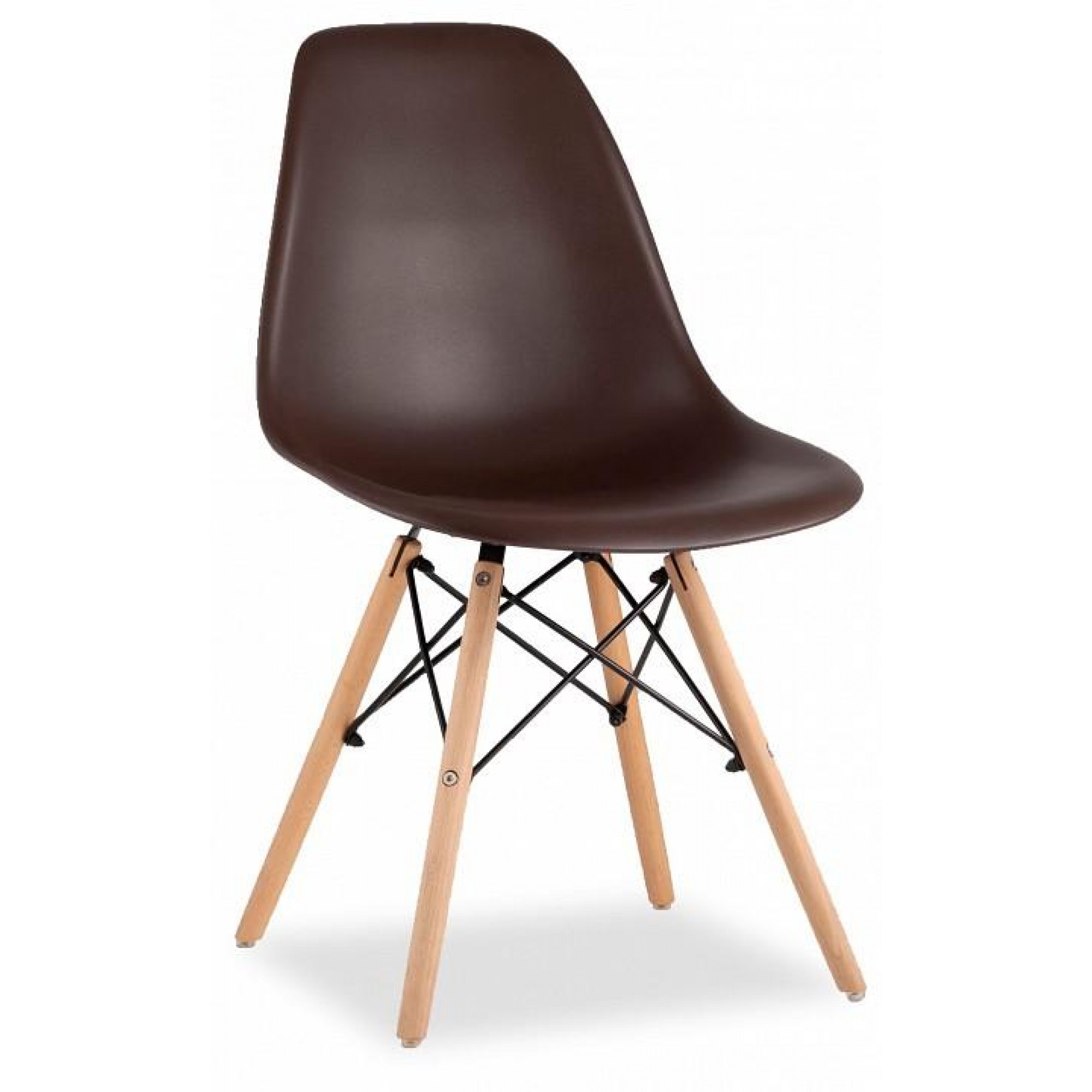 Набор из 4 стульев Eames    SGR_8056PP-BROWN-X4