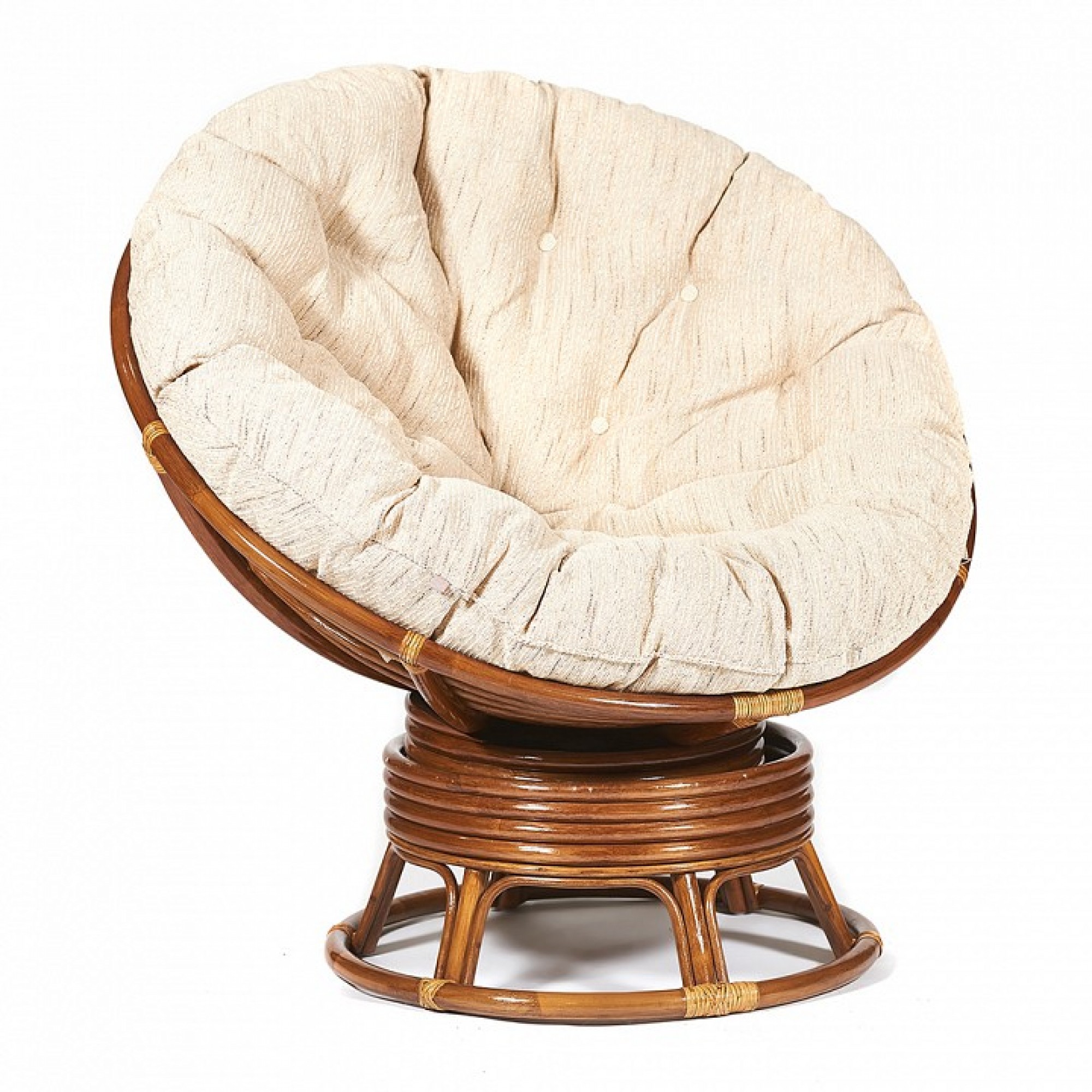 Кресло-качалка Papasan W23/01B древесина коричневая нейтральная орех TET_10523