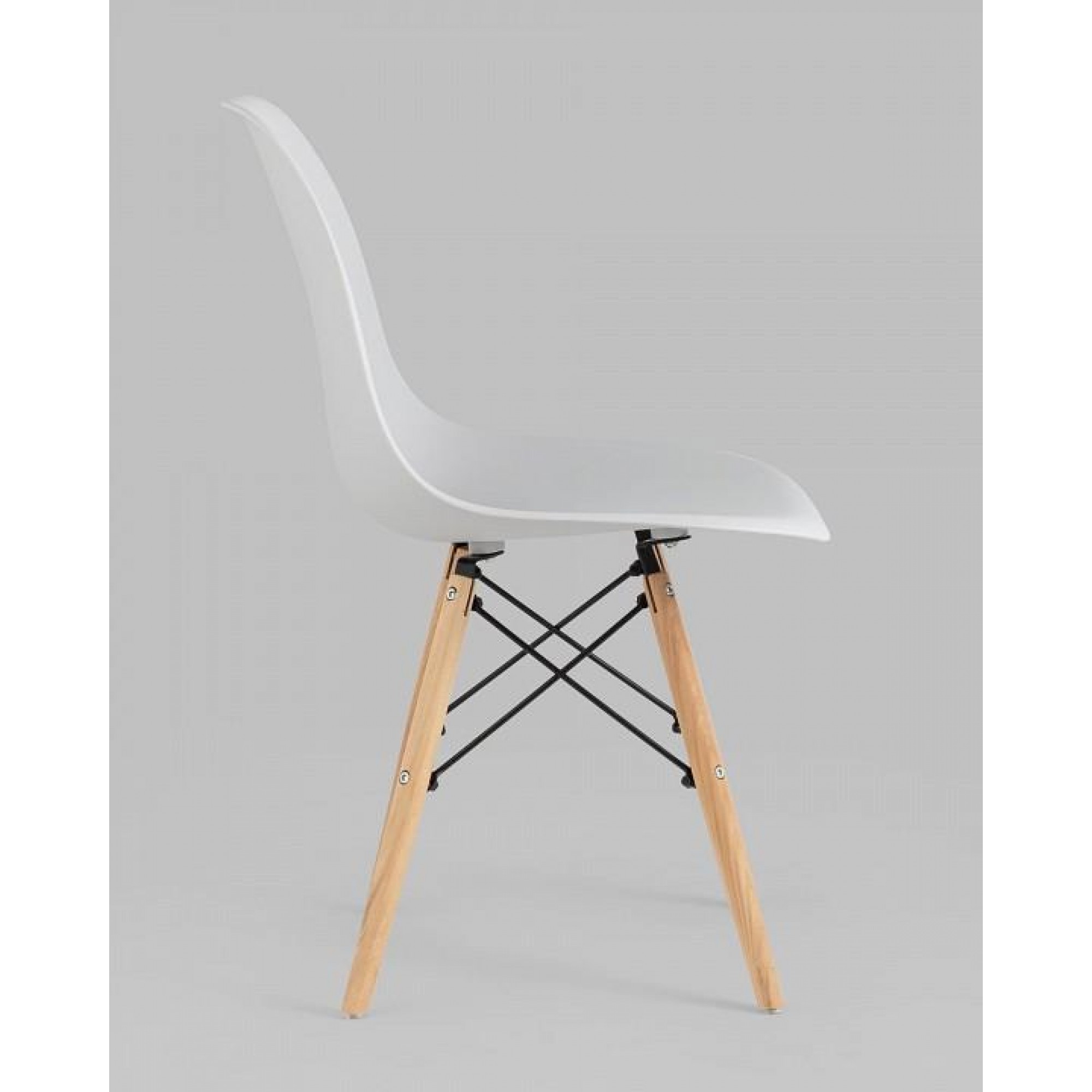 Набор из 4 стульев Eames    SGR_Y801-light-grey-X4