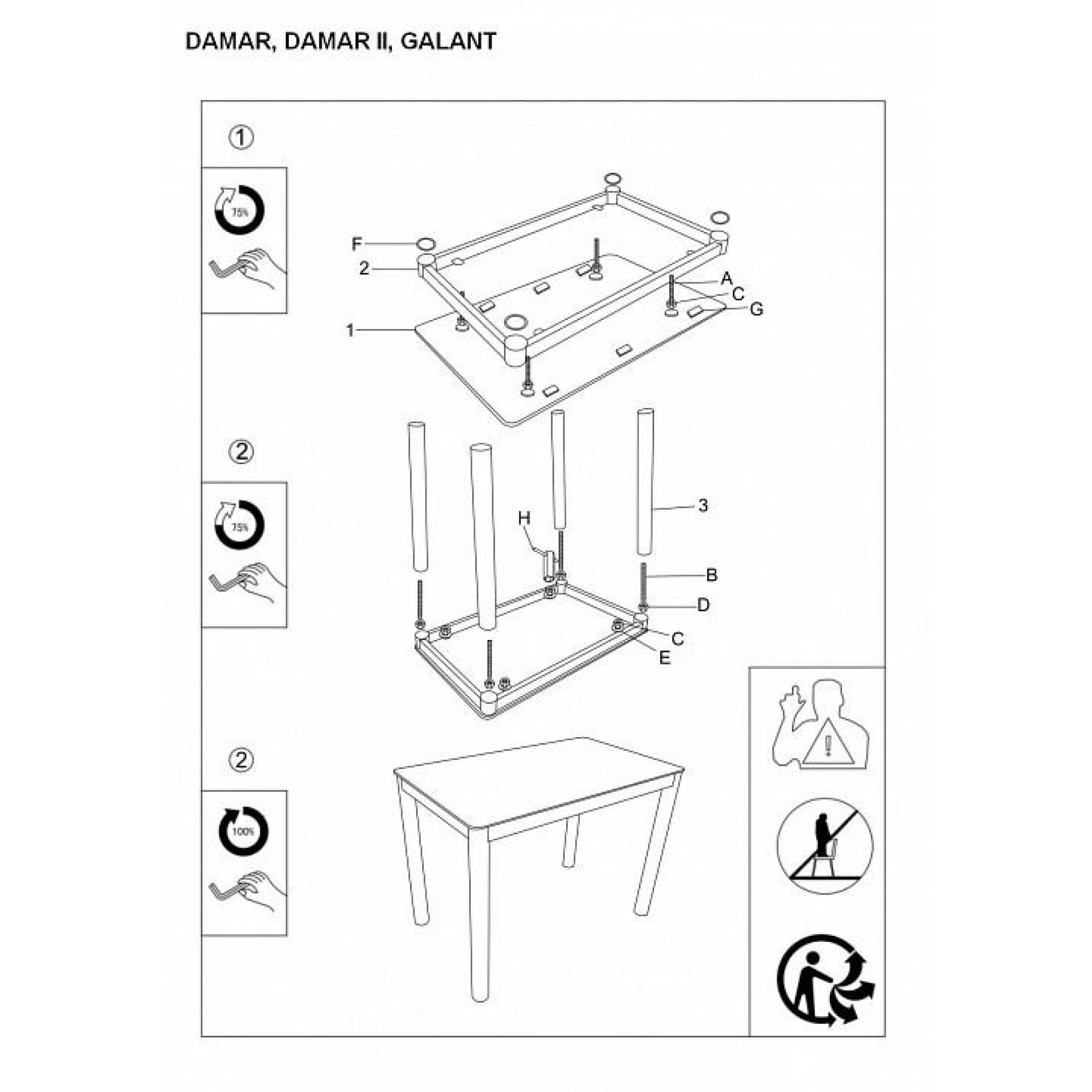 Стол обеденный Galant    SGN_GALANTB