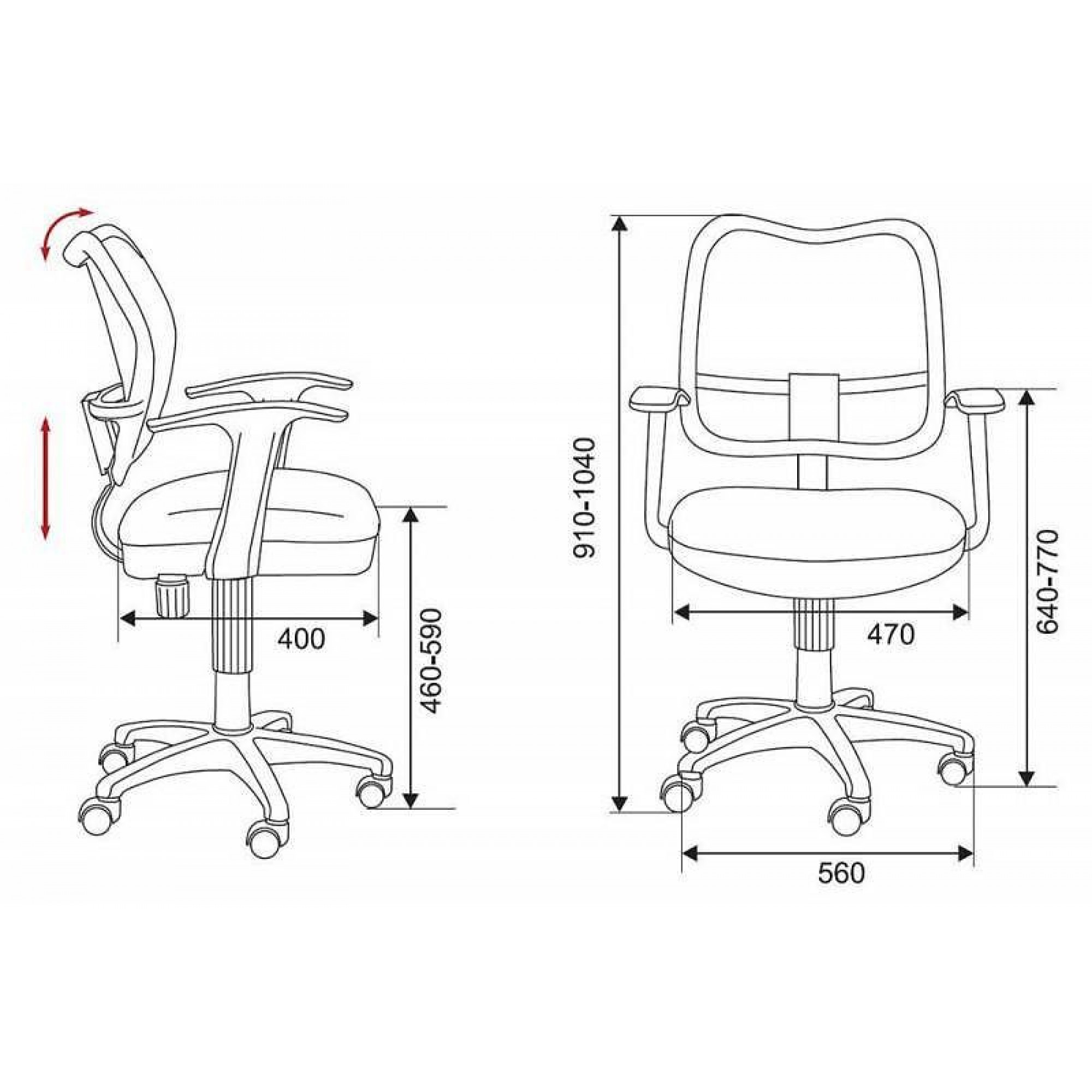 Кресло компьютерное Бюрократ CH-W797/LB/TW-55    BUR_813107