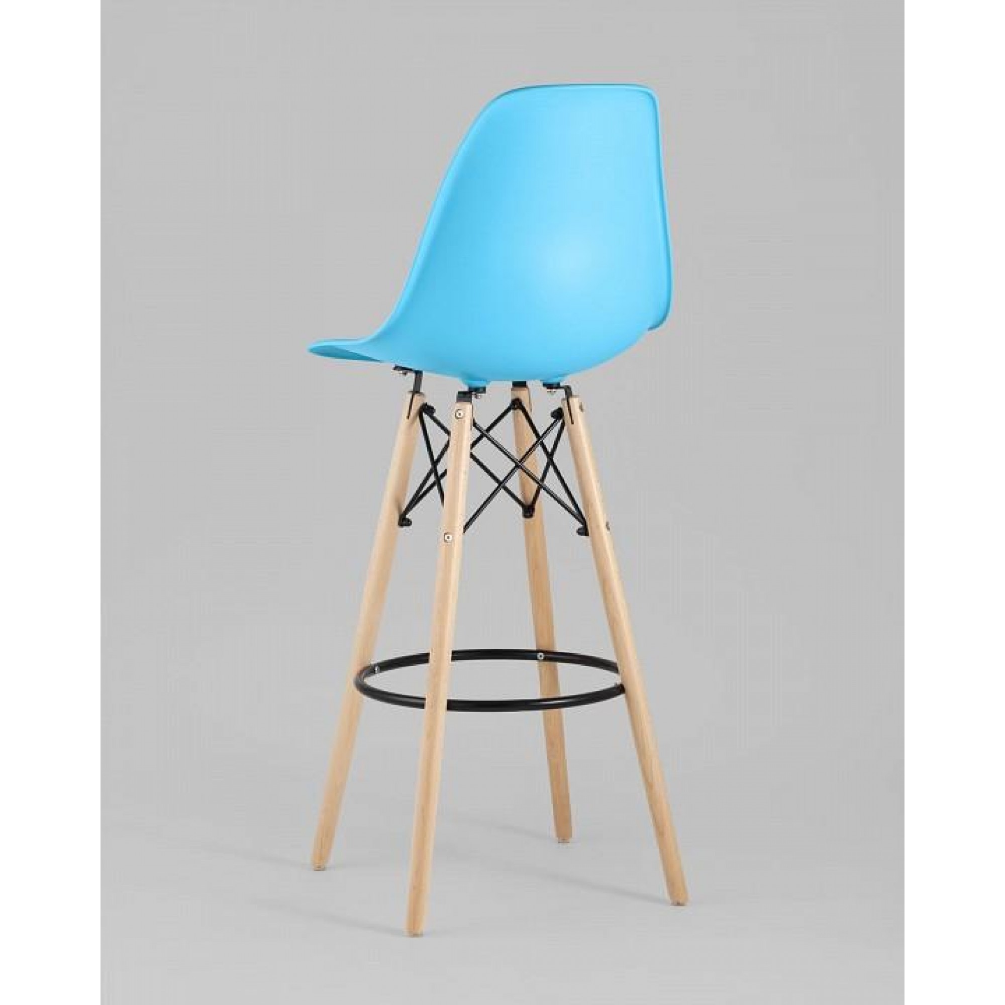 Стул барный Eames    SGR_8056H_BLUE_90072_SEAT_DUAL