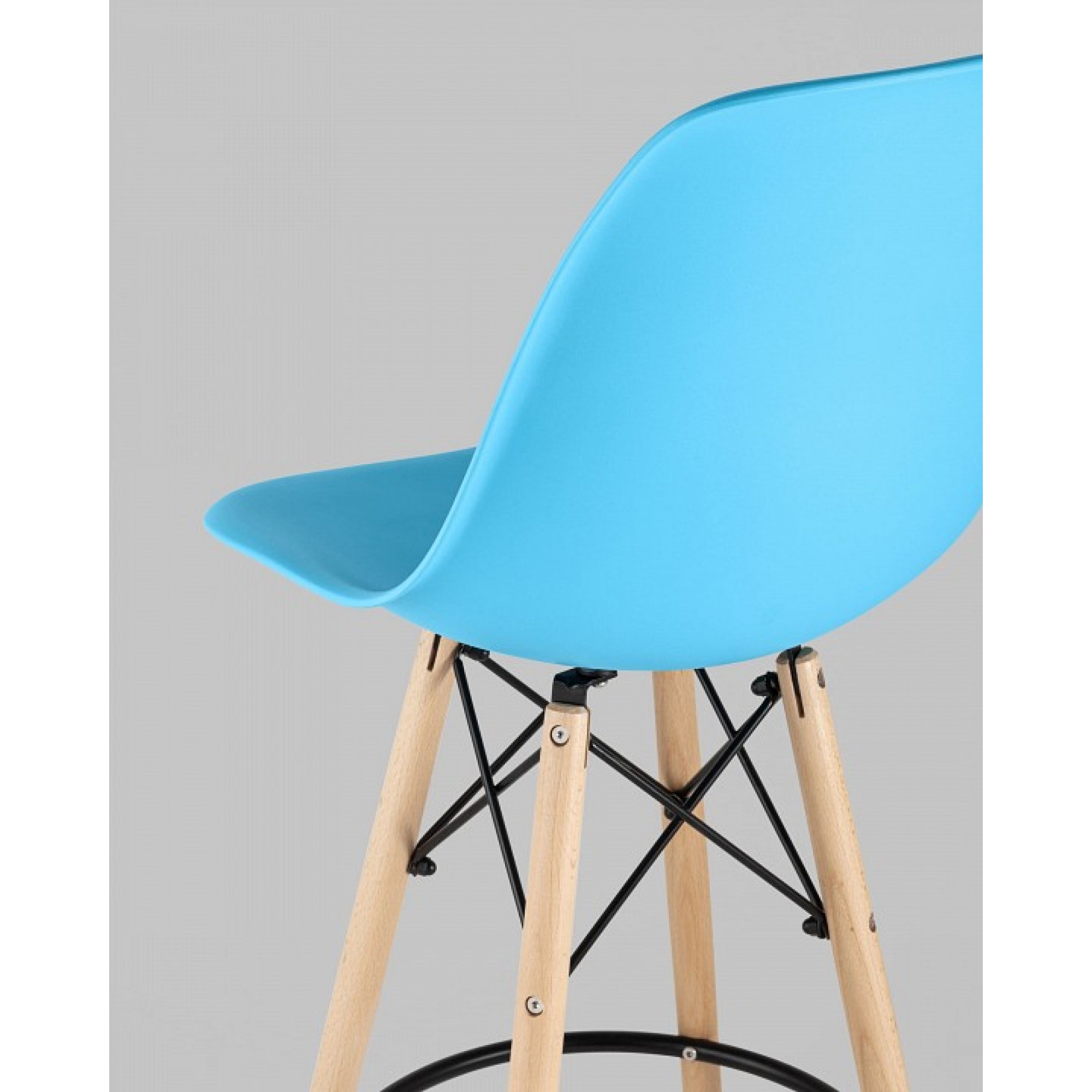 Стул барный Eames    SGR_8056H_BLUE_90072_SEAT_DUAL