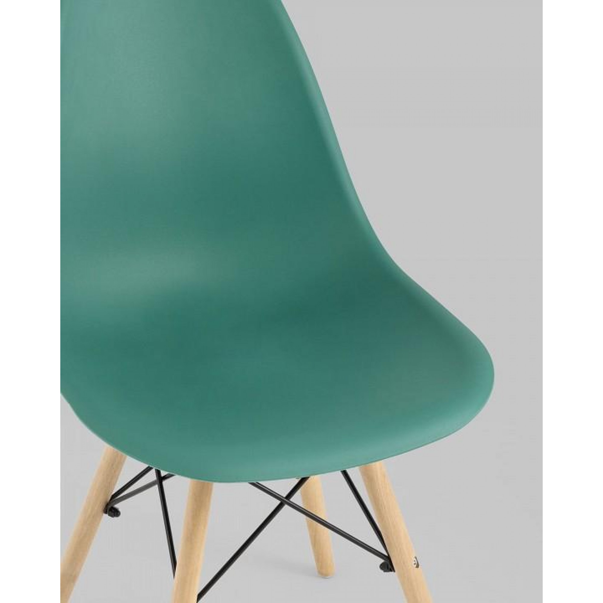 Набор из 4 стульев Eames    SGR_Y801-greyish-green-X4