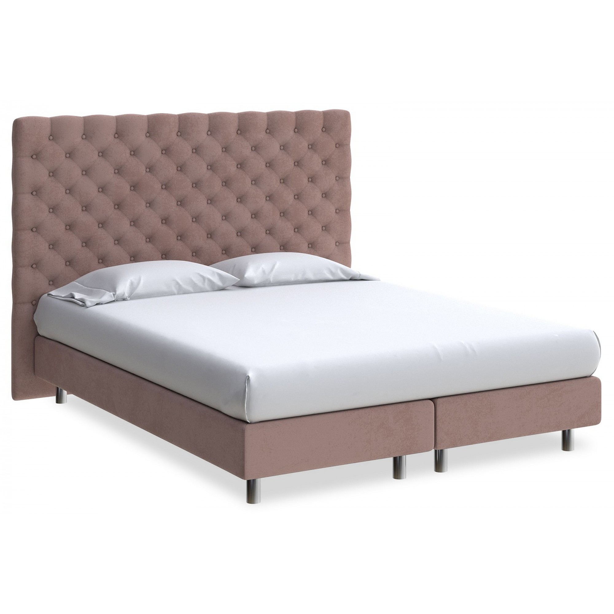 Кровать двуспальная Paris Boxspring Elite  ORM_160-200-ParisBoxspringElite-UltraHotChocolate