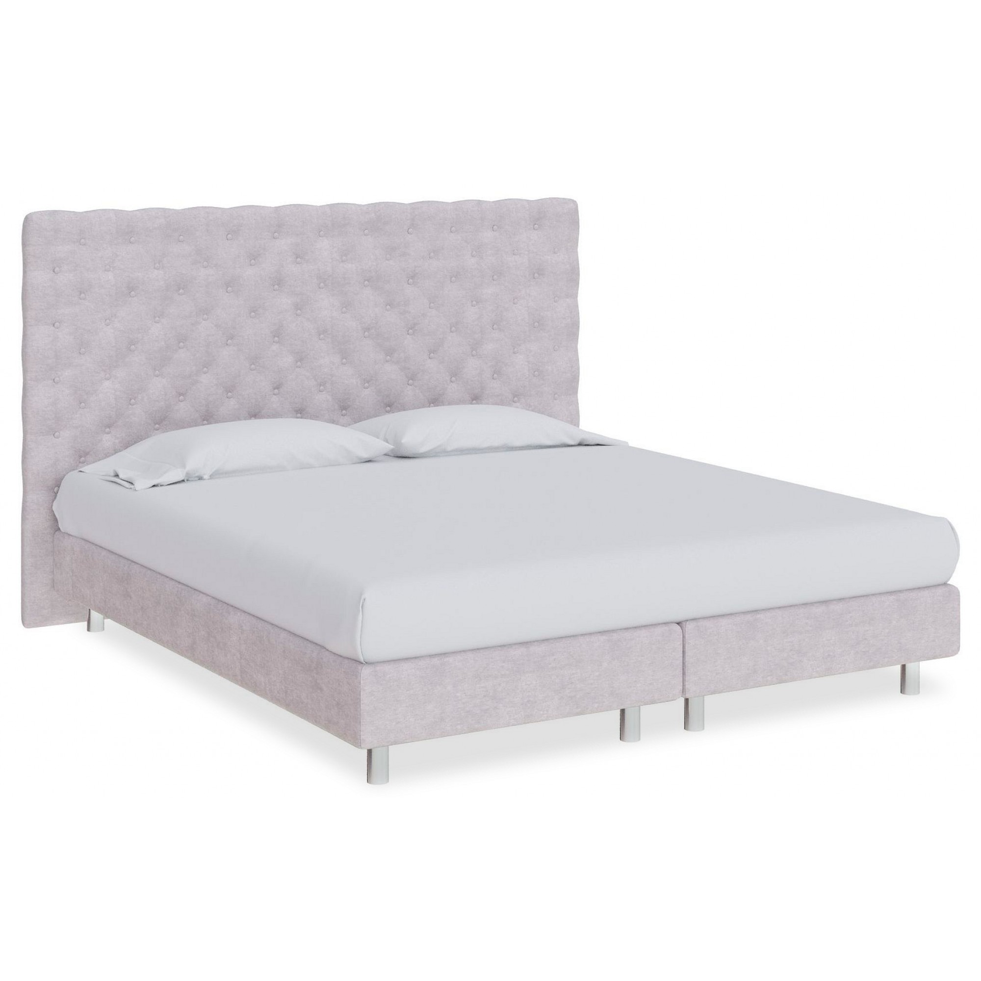 Кровать двуспальная Paris Boxspring Lift  ORM_160-200-ParisBoxspringLift-LoftyGrey