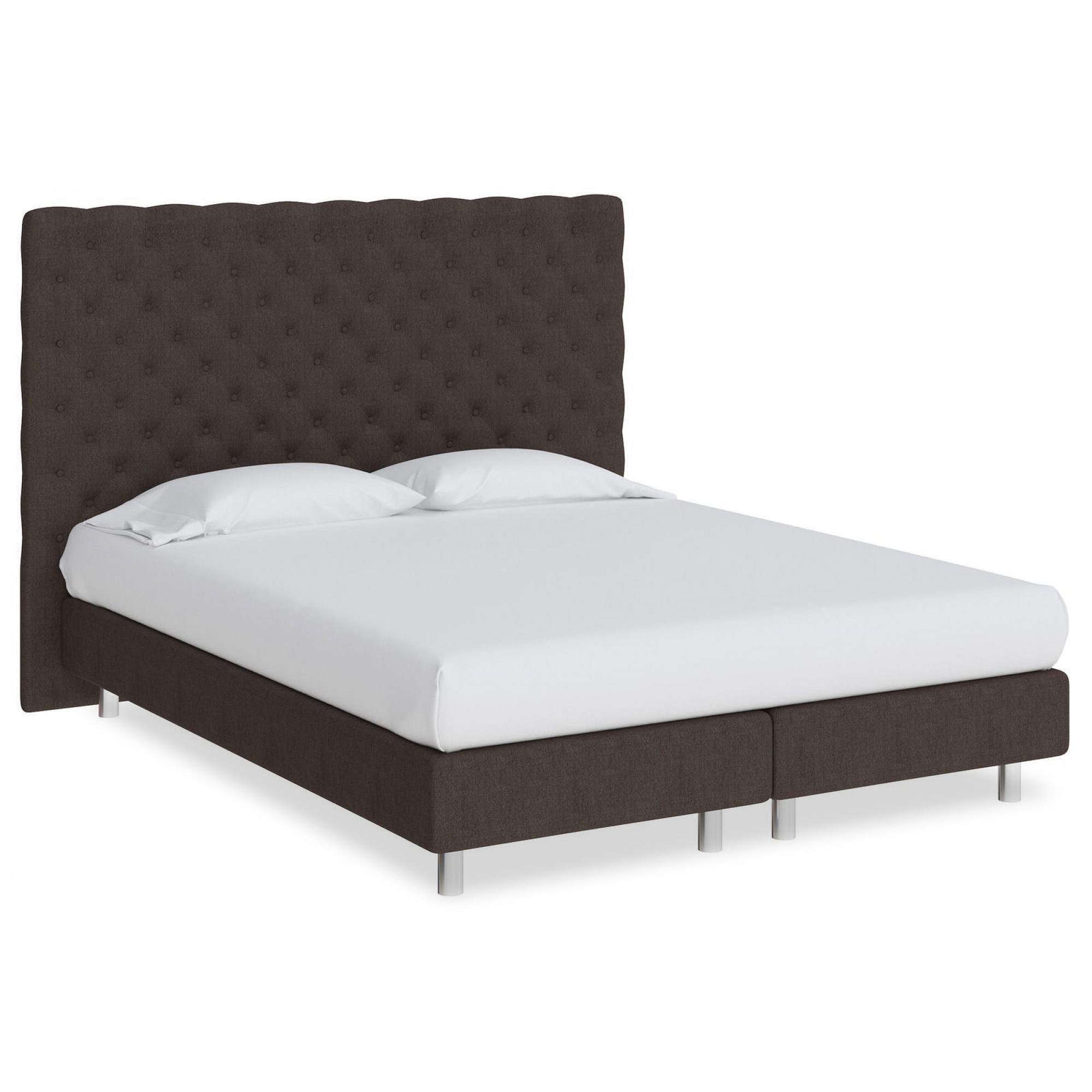 Кровать двуспальная Paris Boxspring Lift  ORM_160-200-ParisBoxspringLift-TetraBrownie