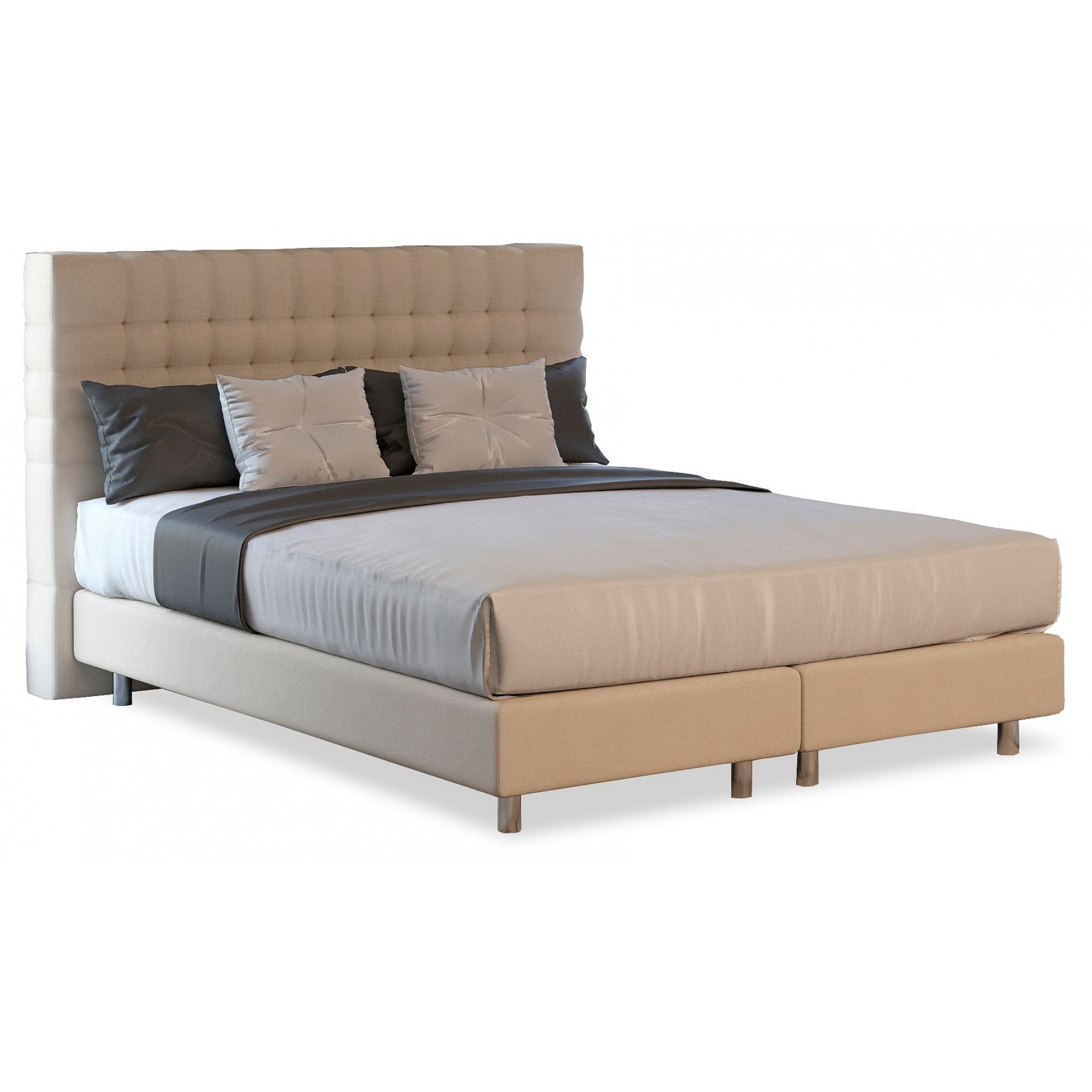 Кровать двуспальная Tallinn Boxspring Elite  ORM_160-200-TallinnBoxspringElite-UltraSand