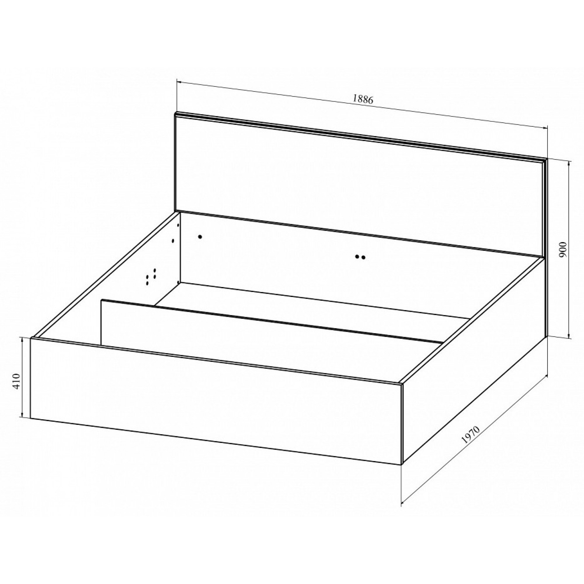 Кровать двуспальная Анастасия АН-28К    KOM_AN-28K_1900-1800_system_3