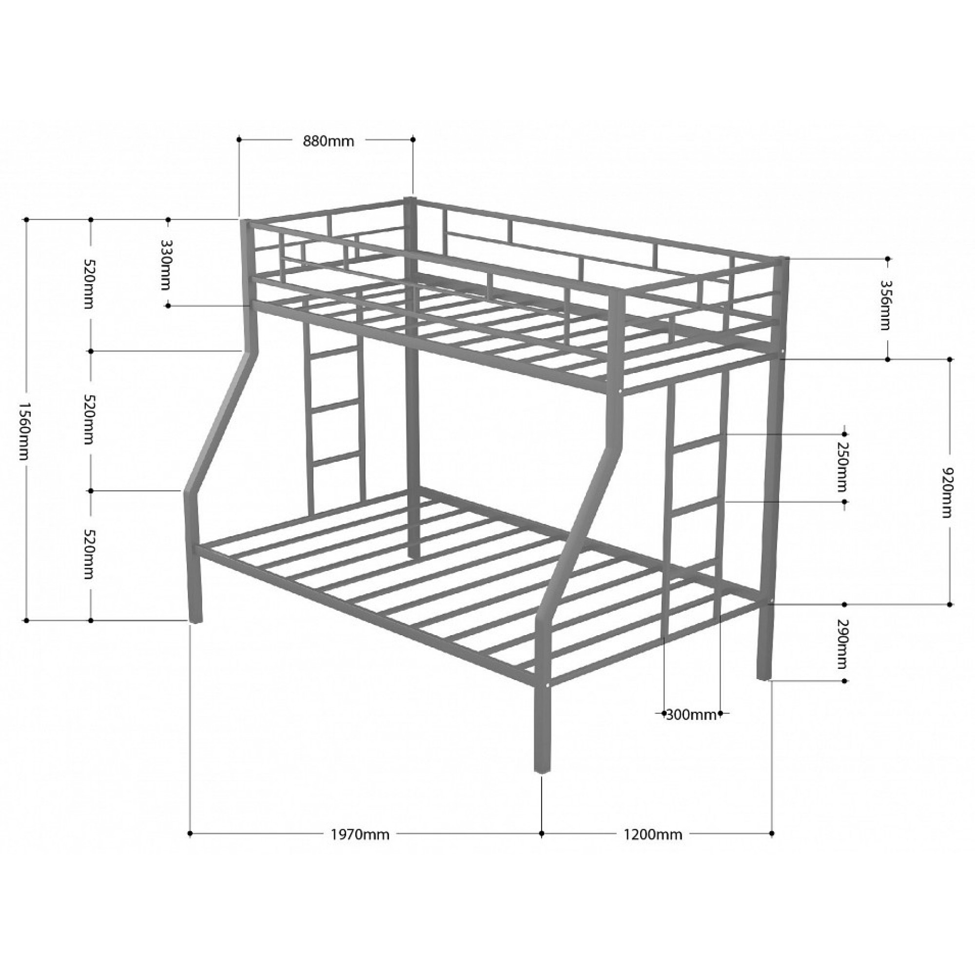 Кровать двухъярусная Милан    FSN_4s-mi_ypd-3015