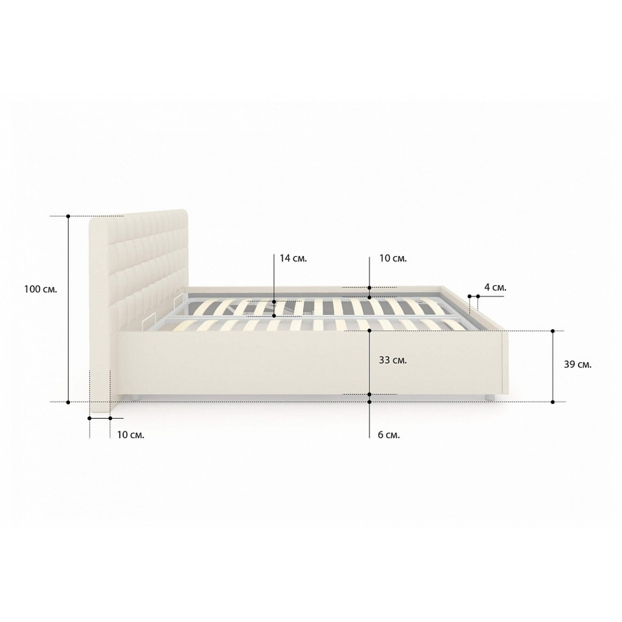 Кровать полутораспальная Siena 140-190    SNM_FR-000088483