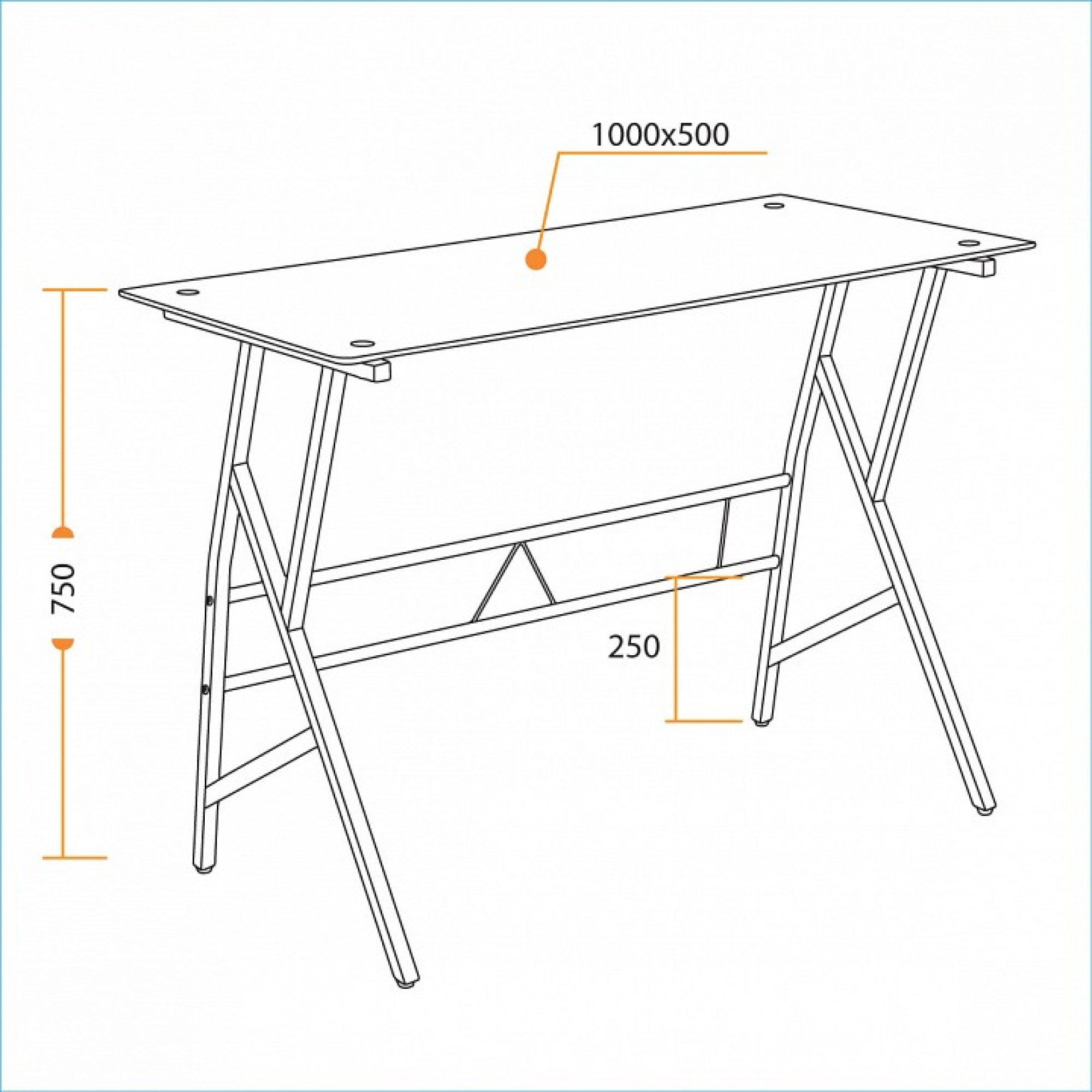 Стол компьютерный Gd-02    TET_14255