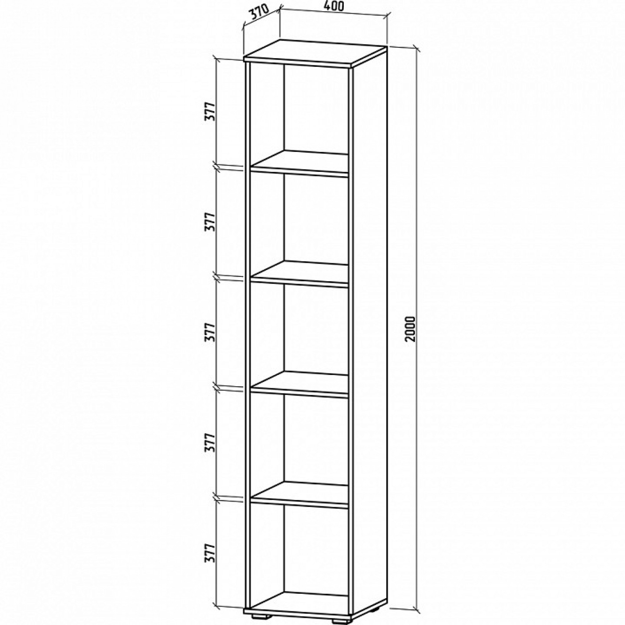 Шкаф для белья Тунис-1    MAS_SHT-1B-DZ