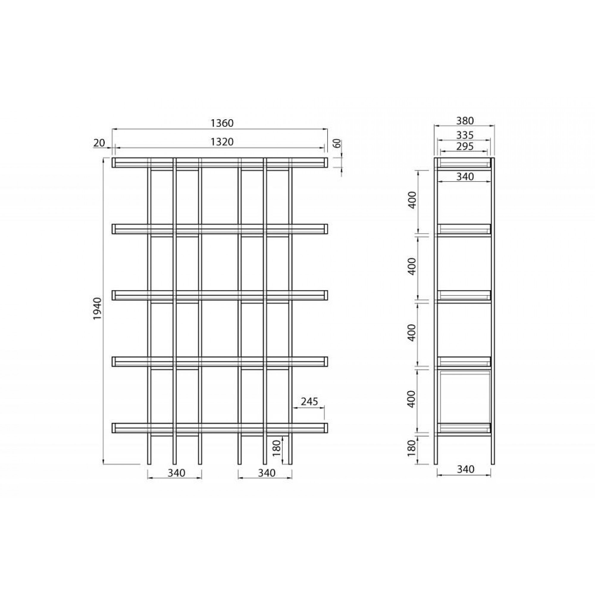 Стеллаж Cube Design 5    BLF_G000035104