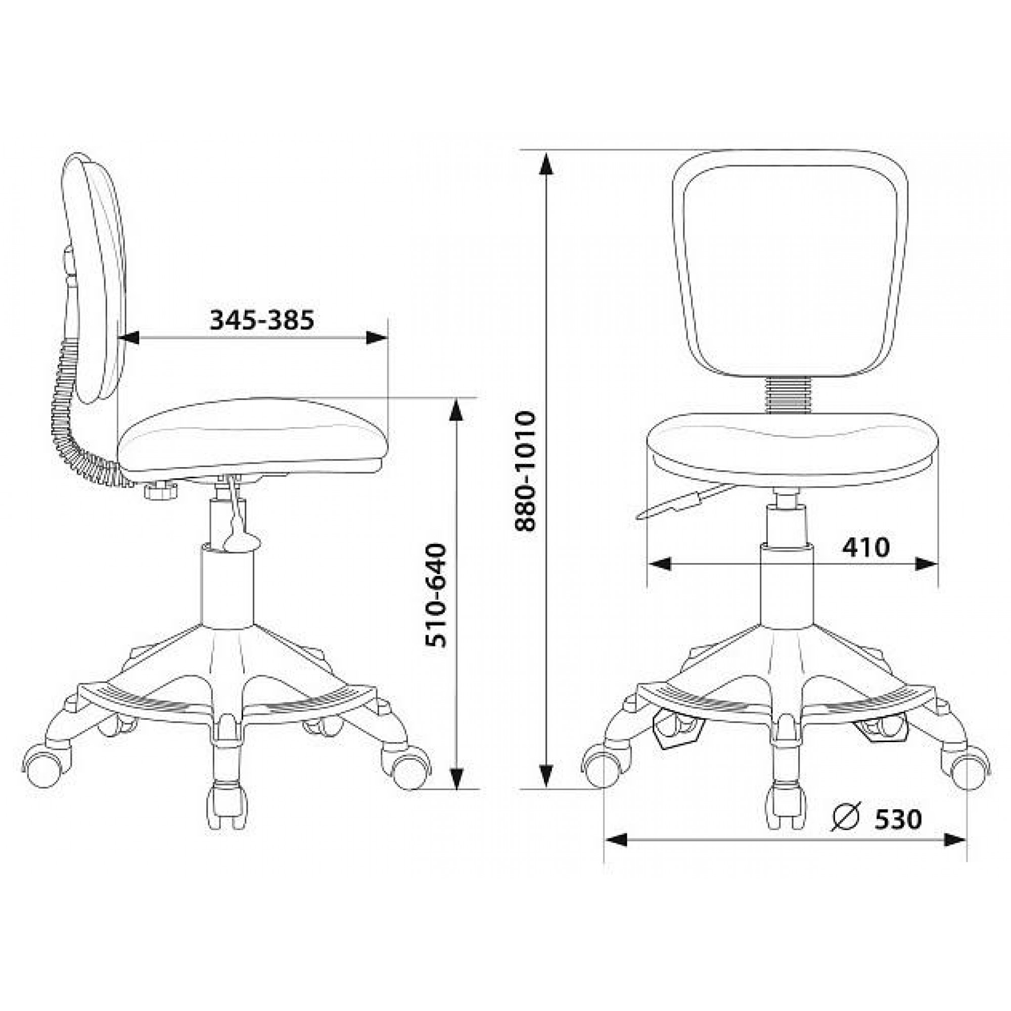 Стул компьютерный CH-W204/F/RED    BUR_1824550