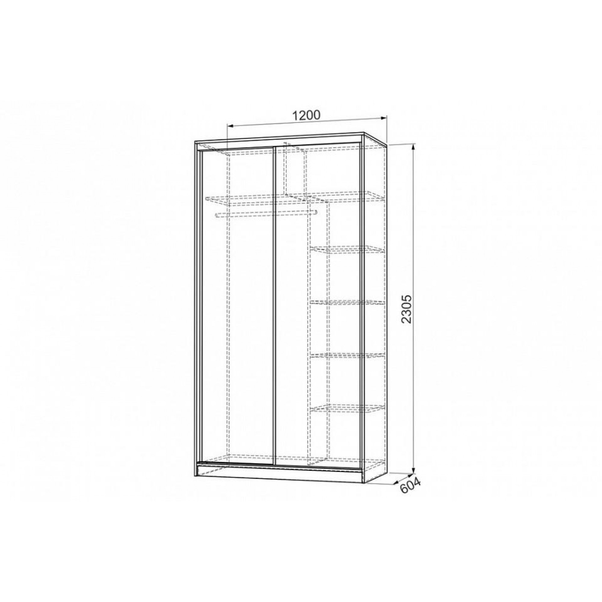 Шкаф-купе Рио 4-600 волны 1    MBS_SK-04R39_1544