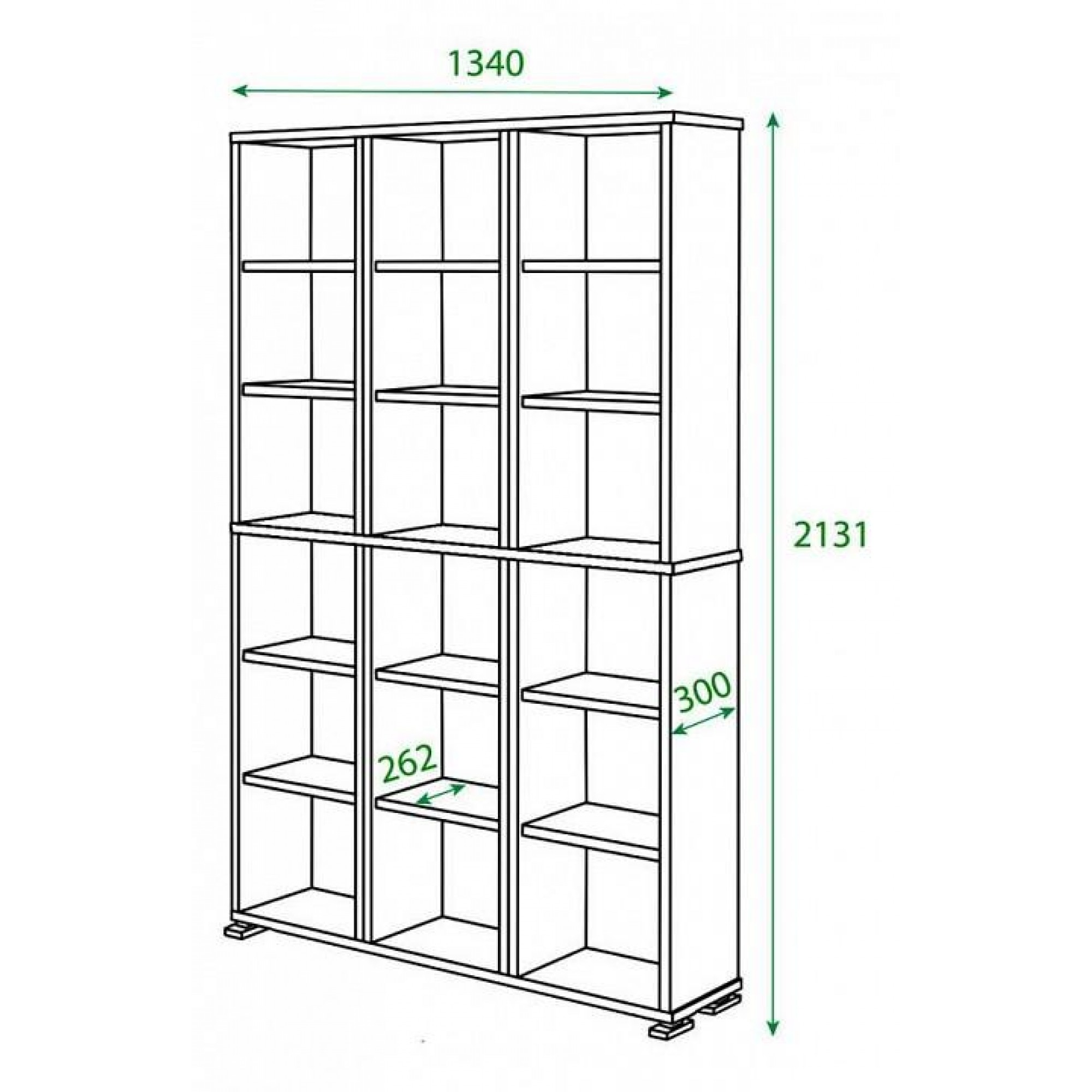 Шкаф книжный Домино ПУ-40-4    MER_PU-40-4_V