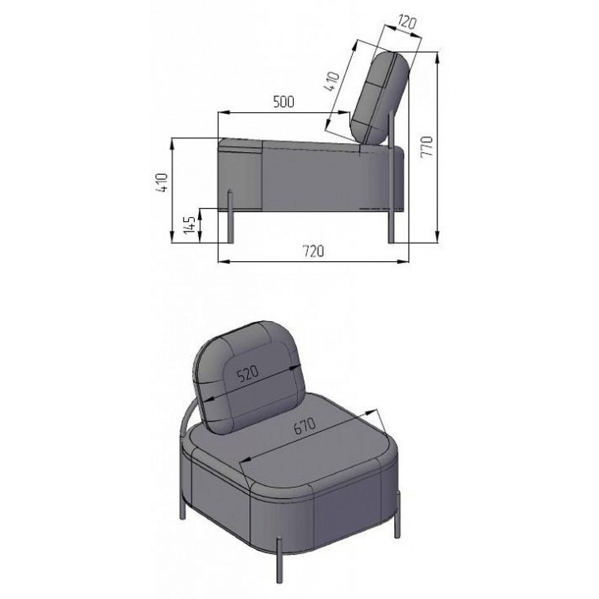 Кресло Gawaii    RST_40001802h_SSer