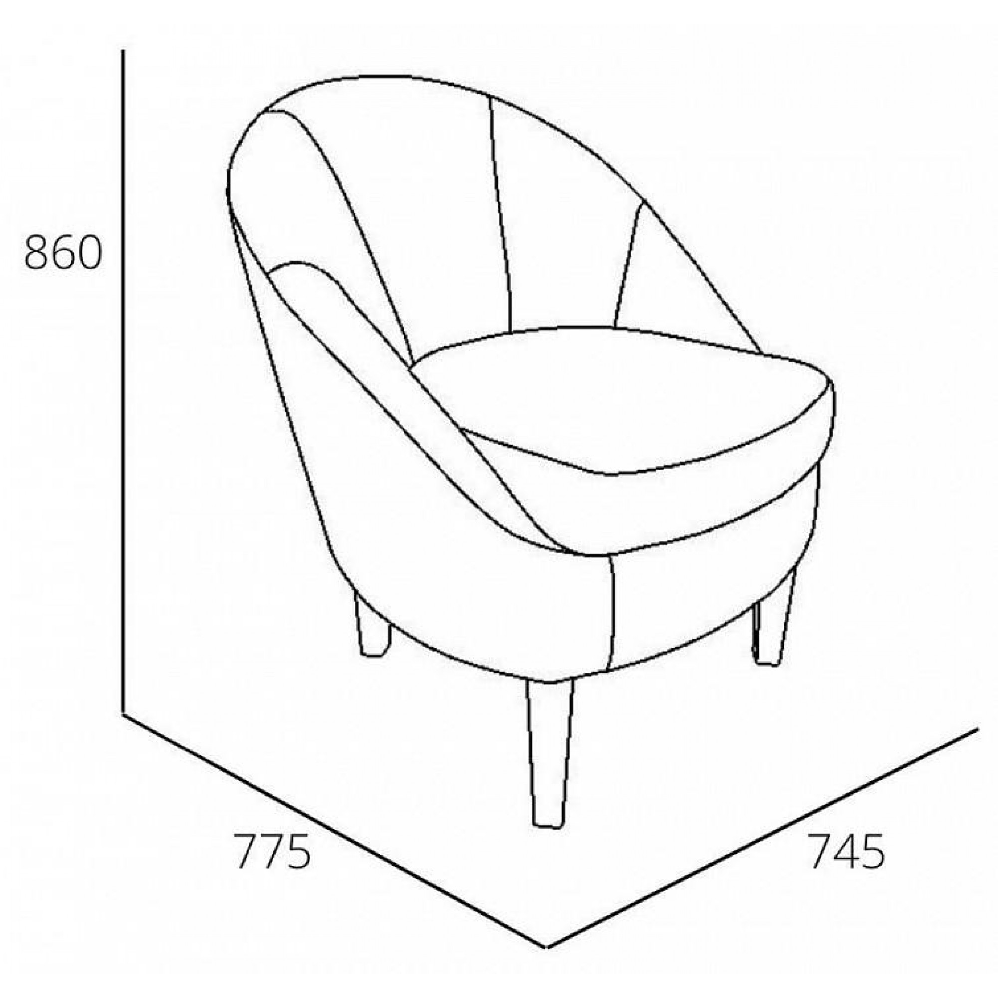 Кресло Комо    SLV_ML876874756