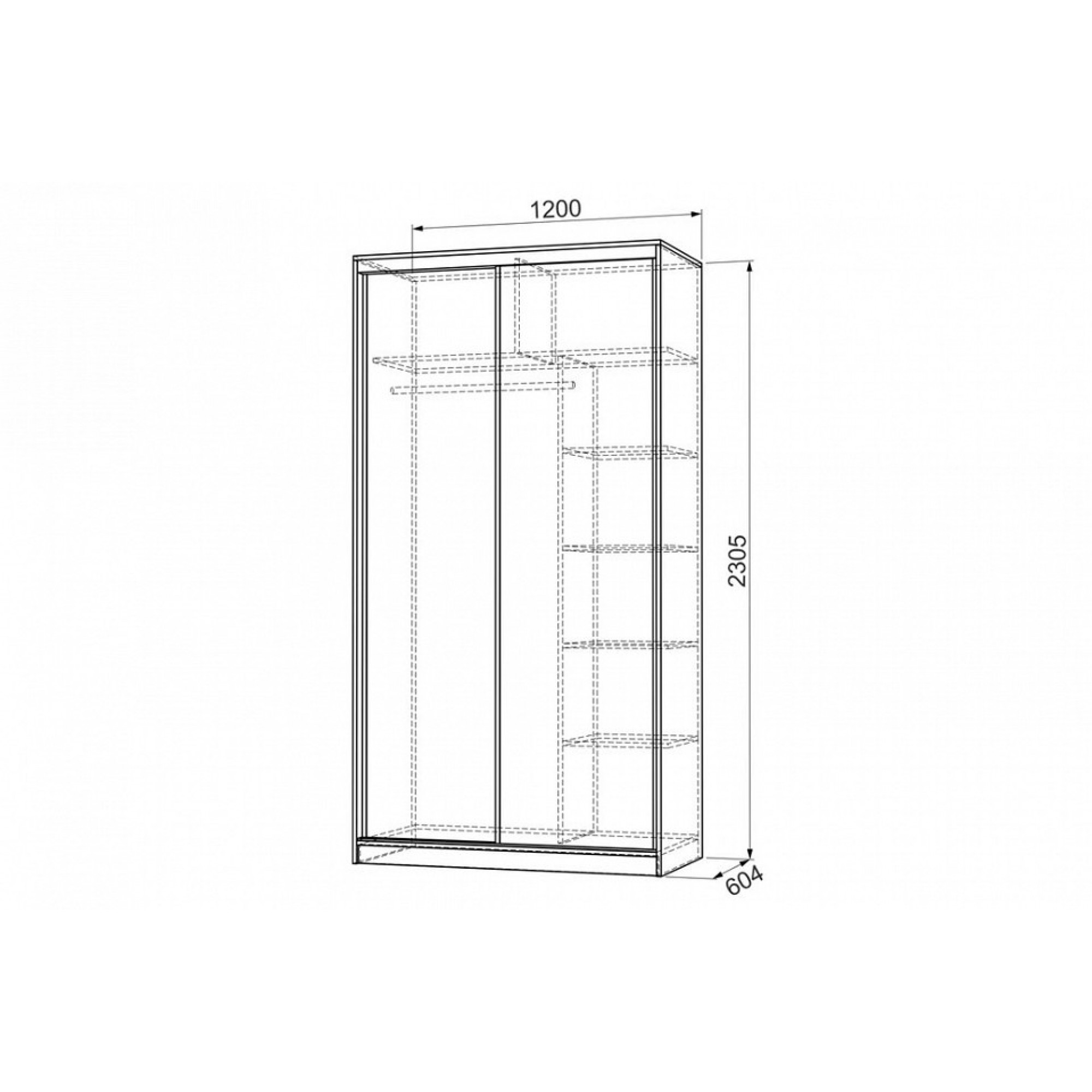 Шкаф-купе Рио 9-600 розы    MBS_SK-04R52_1544