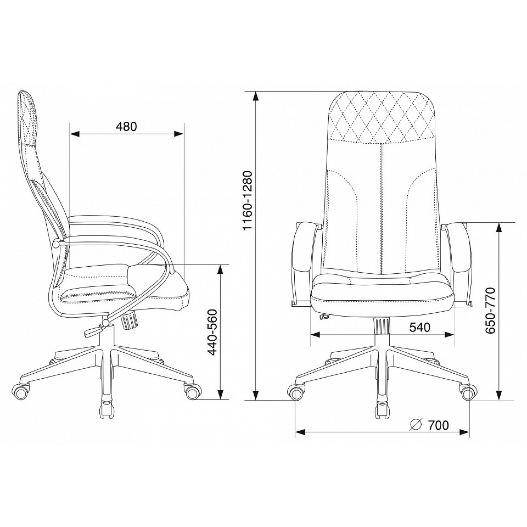 Кресло компьютерное CH-608Fabric    BUR_1614481