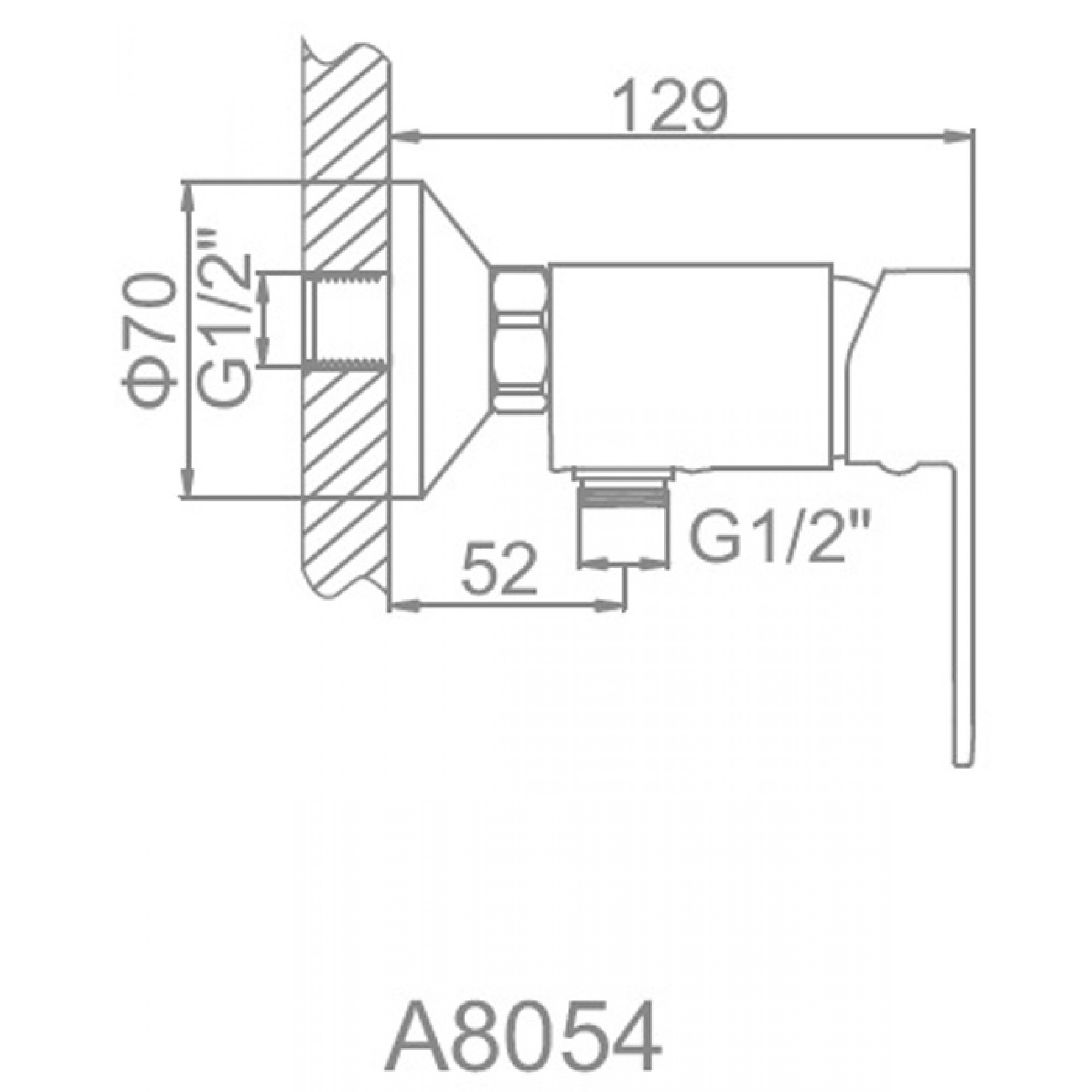 Смеситель для душа Accoona A8054